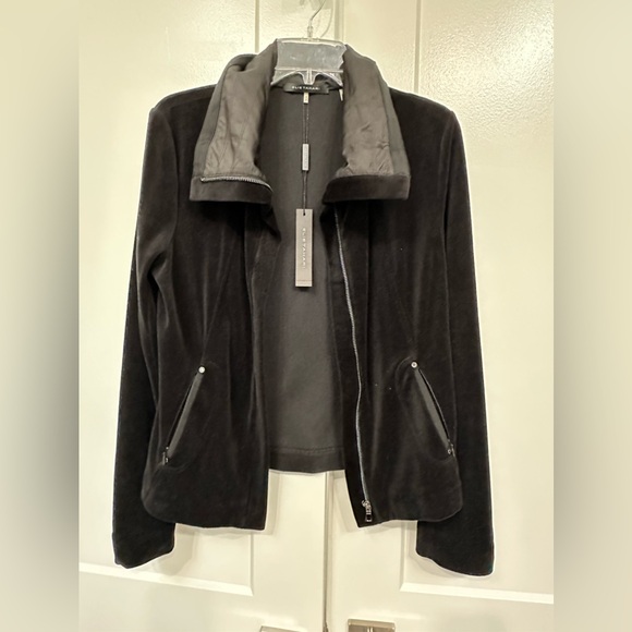 Eli Tahari Miri Jacket Black Velvet Jacket Size Small - Picture 6 of 6